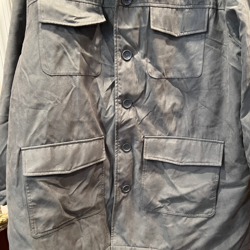 King Size KingSize Gray Grey Men’s Coat Sz 3XL - Picture 3 of 5